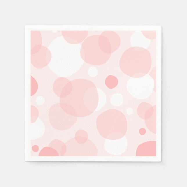 Cute pink bubbles napkin (Front)
