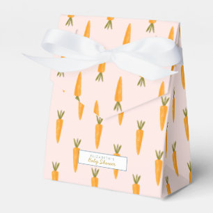 Cute Pink Bunny Carrot Baby Shower Birthday  Favour Box