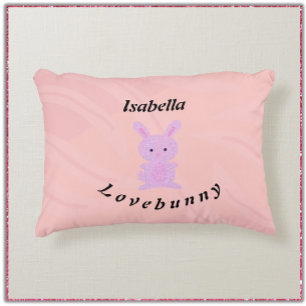 Cute Pink Bunny Decorative Cushion