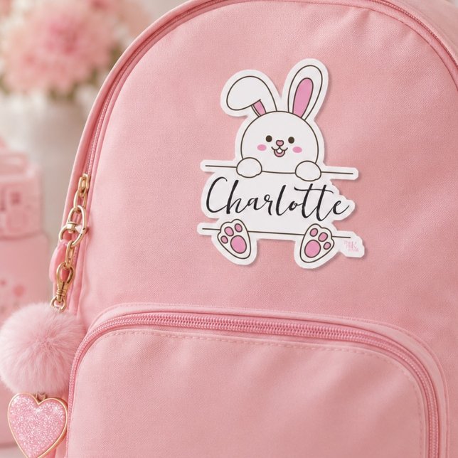Cute Pink Bunny Girl's Fun Birthday  (Creator Uploaded)