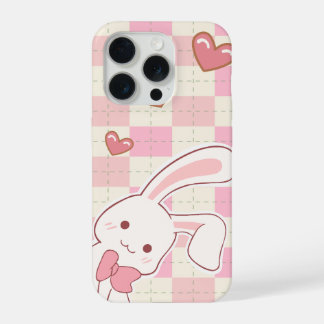 Cute Pink Bunny Phone Case | Kawaii Rabbit Heart P