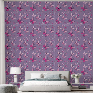 Cute Pink Butterfly Flutter Amethyst Wallpaper