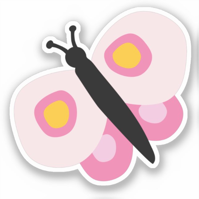 Cute Pink Butterfly Girls (Front)