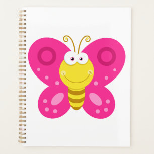 Cute Pink Butterfly Planner