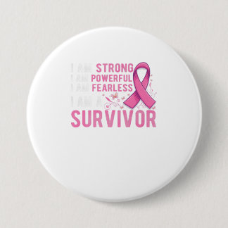 Cute Pink butterfly to Support Breast Cancer 7.5 Cm Round Badge