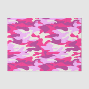 Cute Pink Camo Trendy Camouflage Girly Pattern Tissue Paper