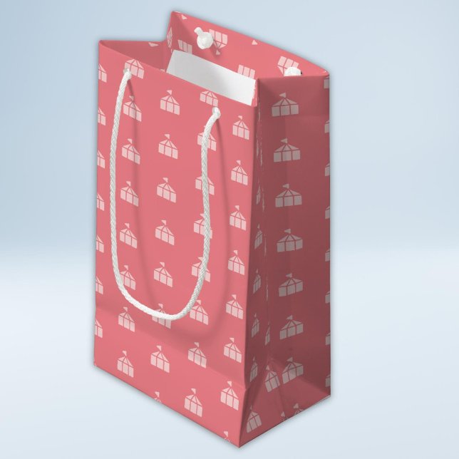 Cute Pink Carnival Circus Small Gift Bag (Creator Uploaded)