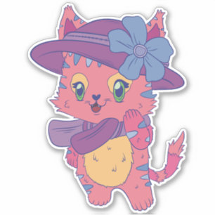 Cute Pink Cat