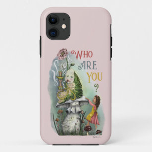 Cute Pink Caterpillar in Alice in Wonderland Art Case-Mate iPhone Case