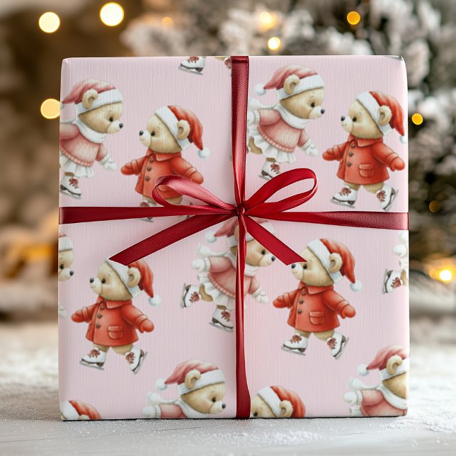 Cute Pink Christmas Gift Wrap Paper (Creator Uploaded)