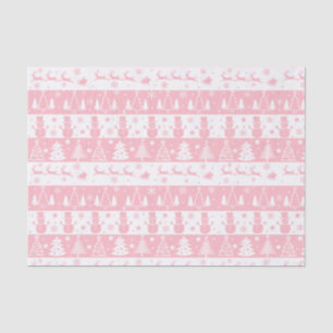 Cute Pink Christmas Winter Gifts Tissue Paper