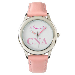 Cute Pink CNA Personalised Name Watch