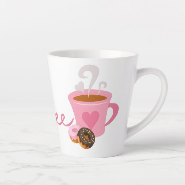 Cute Pink Coffee Mug (Right)