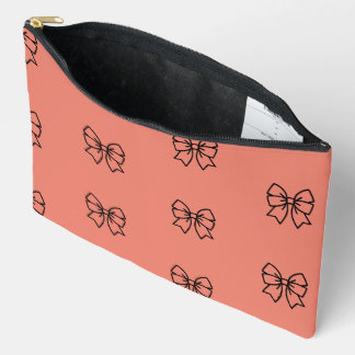 Cute Pink Coquette Bow Pattern Pencil Pouch Case