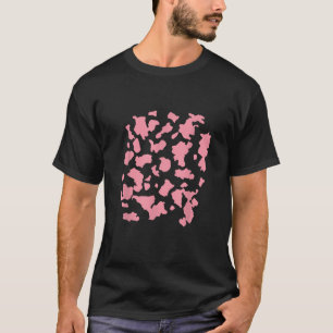 cute Pink Cow Print Aesthetic Pattern For Animal l T-Shirt
