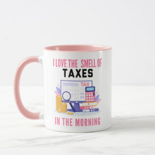 Cute Pink CPA Tax Accountant Personalised Name Mug
