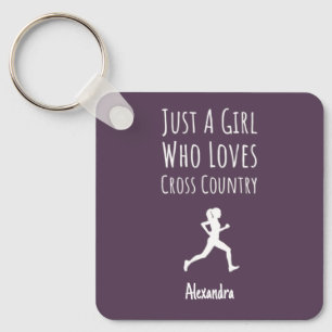 Cute Pink Cross Country Gifts For Baby Girls Kids Key Ring