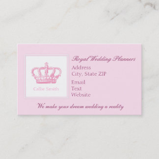 Cute Pink Crown Appointment Card