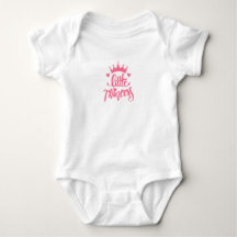 Cute Pink Crown Little Princess Baby T-Shirt