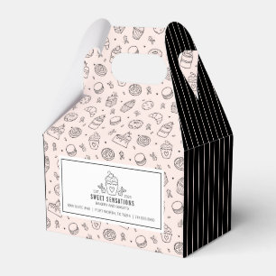 Cute Pink Cupcake Small Business Favour Box