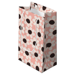 Cute Pink Daisy Flower Pattern Small Gift Bag