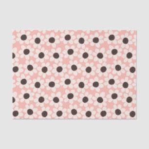 Cute Pink Daisy Flower Pattern Tissue Paper