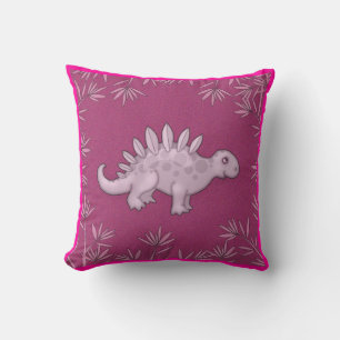 Cute Pink Dinosaur Pillow