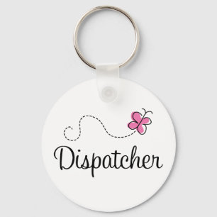 Cute Pink Dispatcher Key Ring
