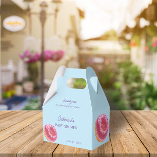 Cute Pink Doughnut Baby Shower  Favour Box
