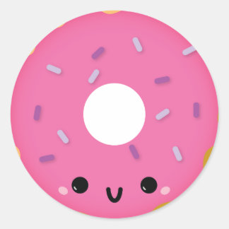 Cute Pink Doughnut Sticker