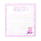 Cute Pink Easter Bunny Lined