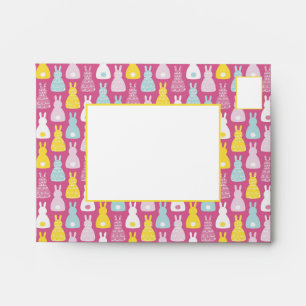 Cute Pink Easter Bunny Rabbit Envelope