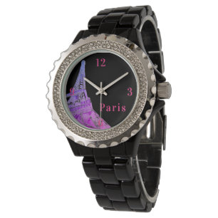 Cute Pink Eiffel Tower Watch