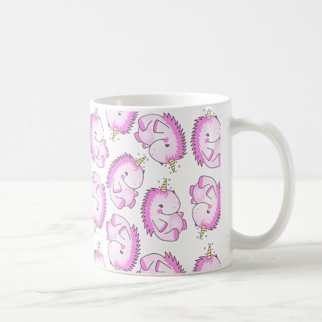 Cute Pink Fat Unicorn Mug (Right)