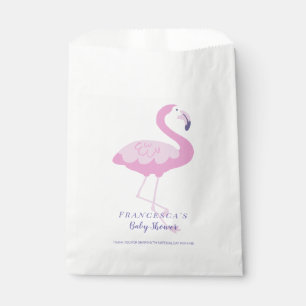 Cute Pink Flamingo Gender Neutral Baby Shower Favour Bags