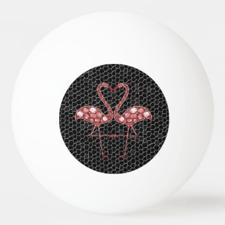 Cute Pink Flamingo Ping Pong Ball