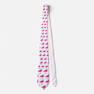 Cute Pink Flamingo Tie