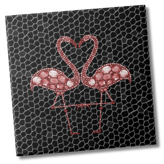 Cute Pink Flamingo Tile