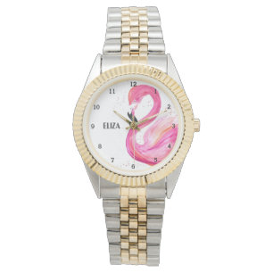 Cute Pink Flamingo Tropical Bird Wildlife Watch