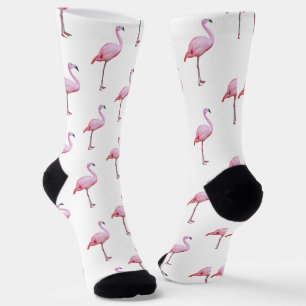  Cute Pink Flamingo Tropical Girly  Socks