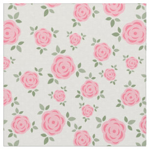 Cute Pink Floral Pattern Fabric