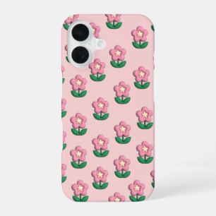 Cute Pink Floral Phone Case Aesthetic iPhone Case