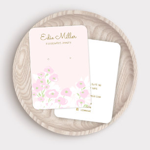  Cute Pink Floral Script   Earring Jewerly