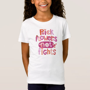 Cute Pink Floral Typography Quote T-Shirt