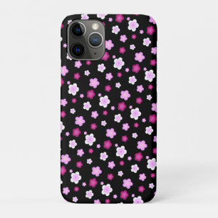 Cute pink flower floral gradient Pattern  iPhone 11 Pro Case
