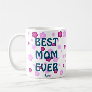 Cute pink flower floral gradient Pattern Coffee Mug