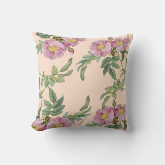 cute pink flowers modern cushion