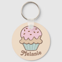 Cute Pink Frosting Cupcake Personalised