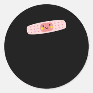 Cute Pink Get Well Soon Sticker
