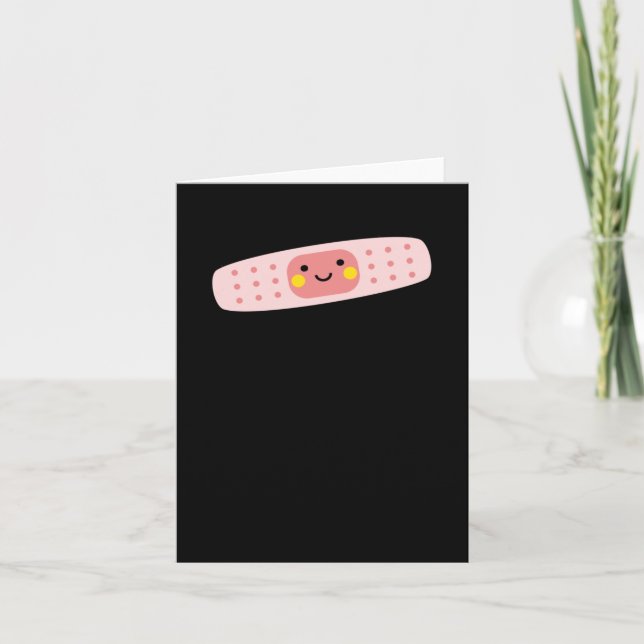Cute Pink Get Well Soon Sticker  Card (Front)